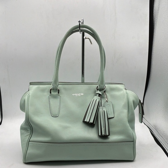 Coach Handbags - Coach Light Green Leather Satchel